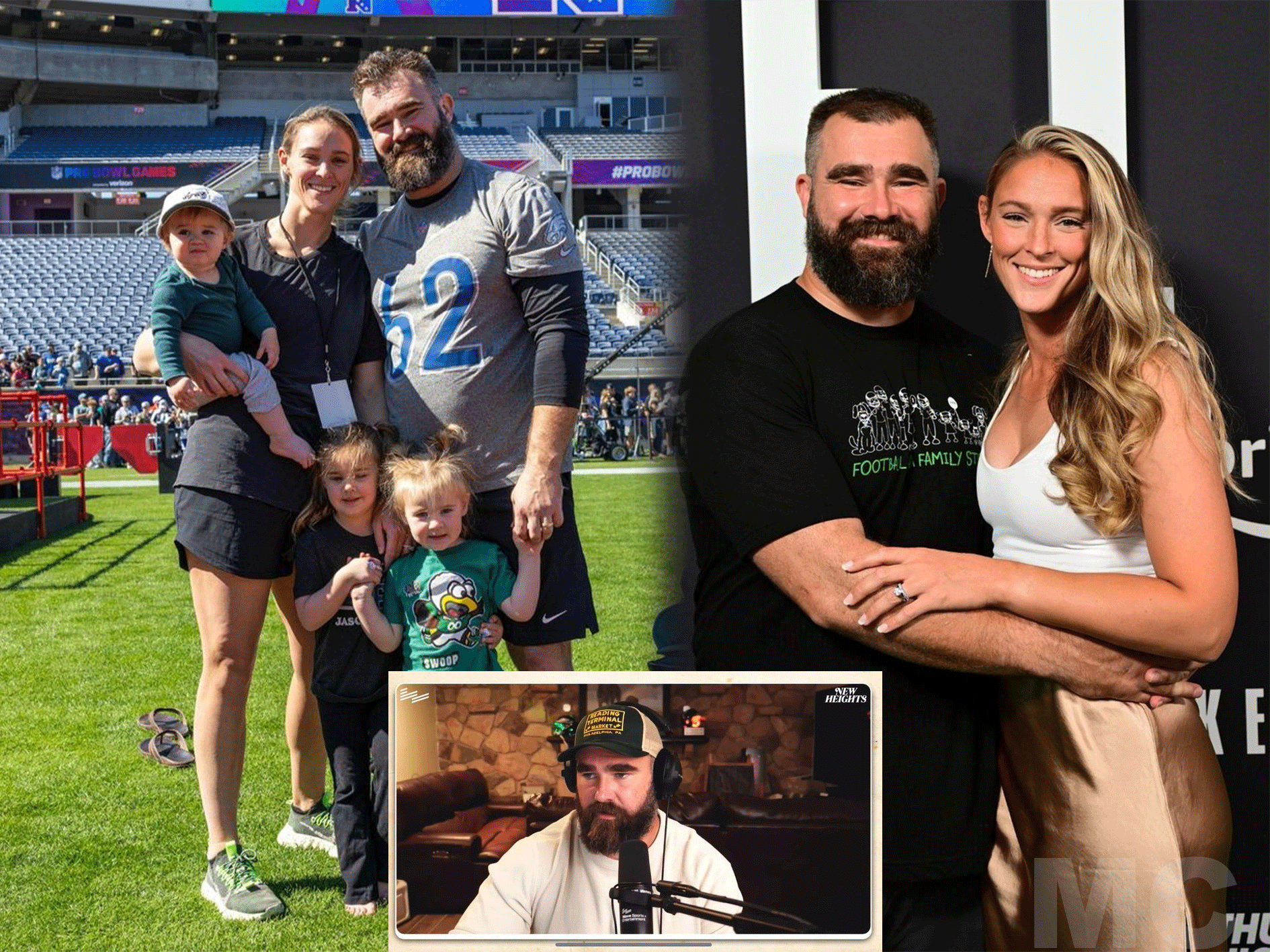 Jason Kelce addresses rumors about his wife Kylie being pregnant with ...