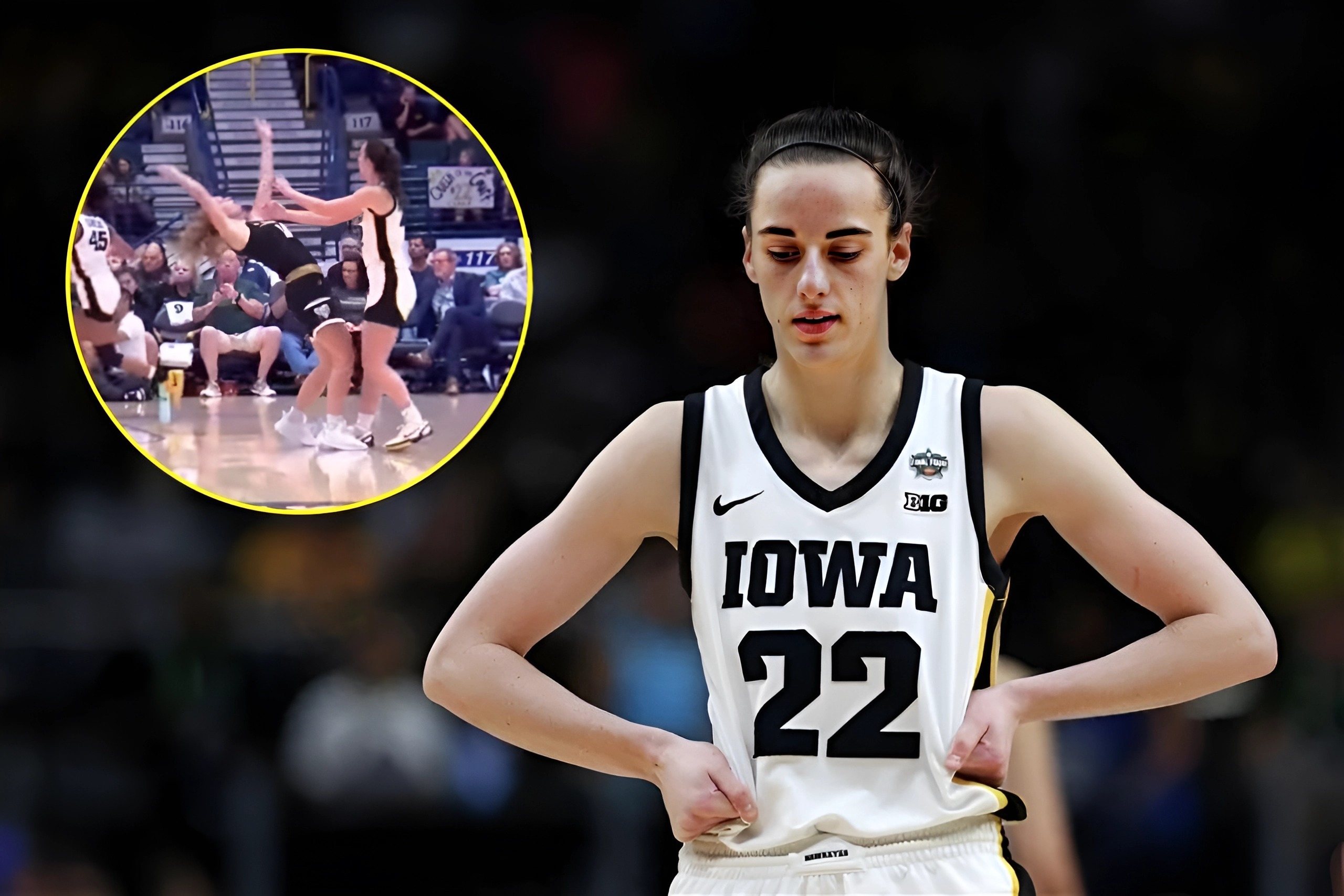 WATCH Caitlin Clark Shoves Defender With Both Hands, Allegedly Fueled