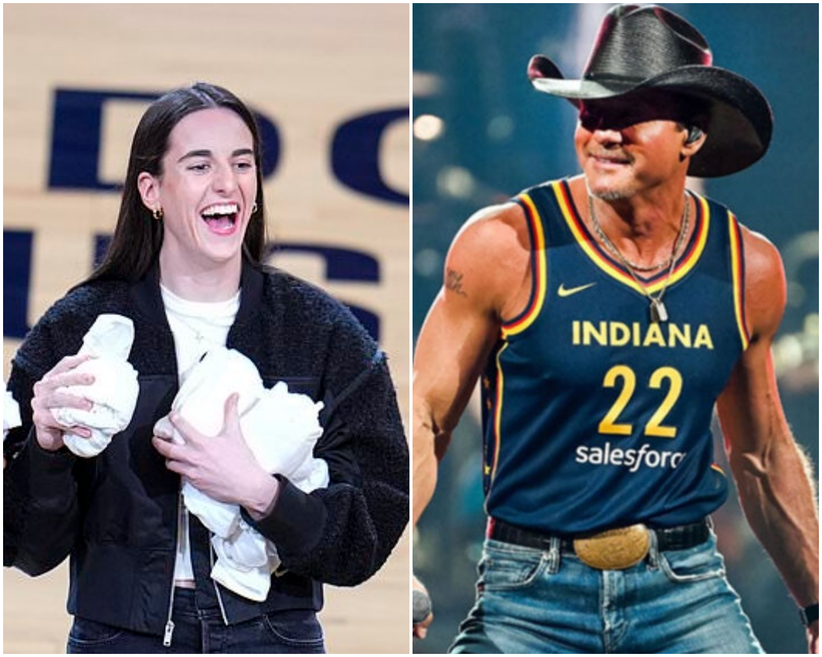 Video: Tim McGraw Surprises Indiana Audience By Sporting Caitlin Clark ...