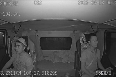 Hình ảnh cuối cùng trước khi đối tượng Bùi Đình Khánh t/ẩ/u tho/á/t khi đi nhờ container