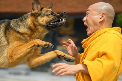 Chú chó nghiệp vụ bất ngờ la/o tới tancong nhà sư, cảnh sát điều tra ph/anh ph/ui sự thật đ/ộng tr/ời