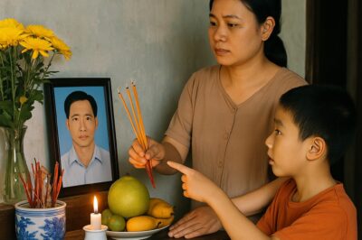 Tôi vẫn lập di ả;nh th;ờ cú//ng cho chồng mỗi ngày gi//ỗ – cho đến ngày con trai thì thầm: ‘Mẹ ơi…”