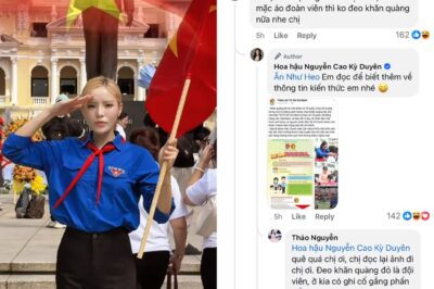 Hoa hậu Kỳ Duyên đu trend yêu nước, CDM nhắc nhở và màn phản d/ame cực g/ắt
