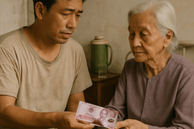 Hiền và Dũng, dù không khá giả, luôn chăm sóc bà Năm chu đáo