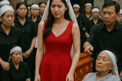 Đúng lúc cả nhà đang làm lễ nhập quan, tiếng xe ô tô dừng trước ngõ khiến mọi người ngoảnh nhìn