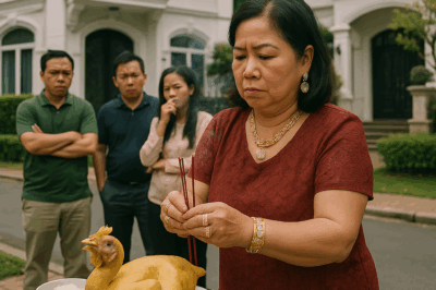 Con gà luộc óng ả sáng mùng 1 của bà Năm làm n;áo lo//ạn cả xóm