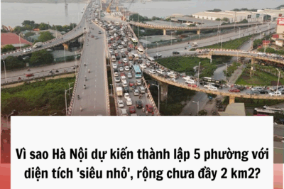 Vì sao Hà Nội dự kiến thành lập 5 phường với diện tích ‘siêu nhỏ’, rộng chưa đầy 2 km2?