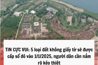 5 loại đất không giấy tờ sẽ được cấp sổ đỏ từ 2025