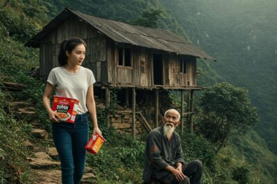 Sau hơn hai giờ đi bộ, cô nhìn thấy ánh sáng lập lòe từ một ngôi nhà nhỏ nằm cheo leo bên sườn núi