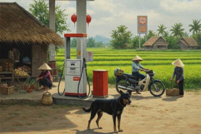 1 chú chó chờ đợi gia đình mình tại cây xăng cũ suốt 4 năm – và một buổi sáng nọ đã có chuyện b;ất ng;ờ