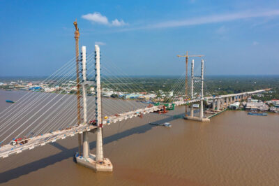 Đây là cây cầu dây văng đầu tiên do Việt Nam thiết kế sẽ đưa vào vận hành sau 4 tháng nữa
