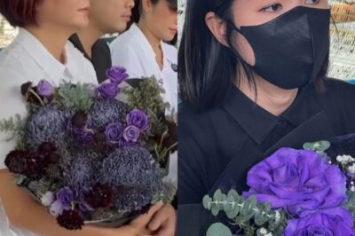 1 nhân vật bất ngờ đến tiễn đưa Quý Bình mang theo bó hoa tím