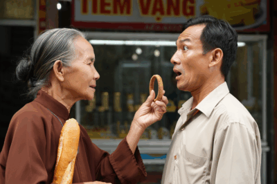 Bà lão đổi chiếc vòng gỗ lấy ổ bánh mì, chủ tiệm vàng t/ái m/ặt khi nhìn thấy chiếc vòng