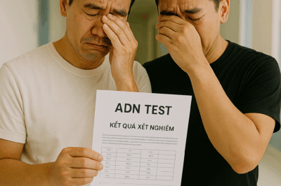 Vài ngày sau, kết quả xét nghiệm ADN được gửi về. Ông Tùng mở phong bì, đọc kỹ, rồi thở dài nặng nề