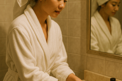 Cuối cùng, khi cánh cửa phòng tắm mở ra, tôi sững sờ