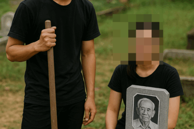 Đêm đó, dưới ánh trăng mờ ảo, Hải, Kiên, và một vài người trong làng tiến hành đào mộ