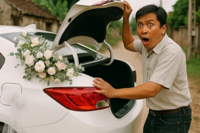 Đang đưa dâu đến giữa đường, tài xế phát hiện tiếng lộc cộc liên tục phát ra từ trong cốp xe, anh xuống mở ra thì tá hỏa suýt ngất đi khi nhìn thấy 1 thứ của cô dâu cất kín trong này…
