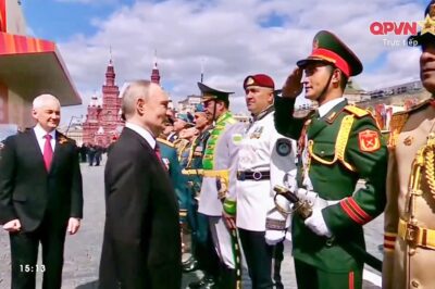 Hóa ra đây là người được bắt tay với Tổng thống Nga vào Lễ duyệt binh tại Quảng trường Đỏ