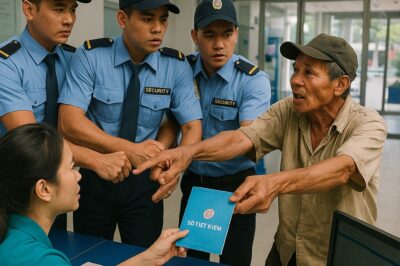 Vừa nhìn thấy người đàn ông mặc đồ lam lũ đi rút 5 tỷ trong sổ tiết kiệm cho đến khi nhìn ra cửa thì thấy