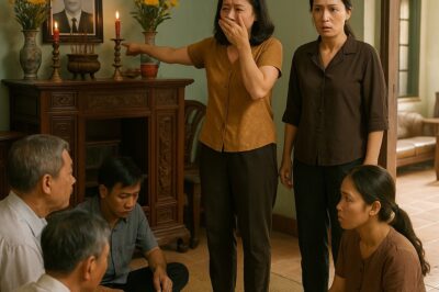 Trên đó, di ảnh người “chồng quá cố” của chị ta — không ai khác — chính là chồng tôi