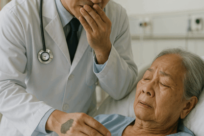 Bà Hạnh không trả lời ngay, ánh mắt bà đẫm lệ