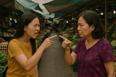 Một buổi sáng, Hà đến cửa hàng như thường lệ, nhưng thấy cửa khóa chặt