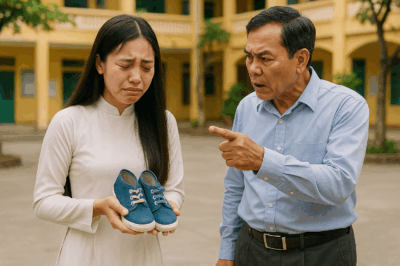 Hiệu trưởng đu//ổi việc cô giáo vì mua giày cho học sinh ngh/èo, 5 giờ sau ông r/un r/ẩy khi nhận một cuộc gọi