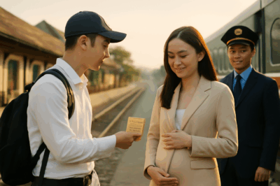 Cậu sinh viên ngh/èo nhường ghế tàu hạng nhất cho người phụ nữ mang thai, không ngờ cuộc đời cậu thay đổi mãi mãi kể từ đây