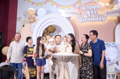 Shark Bình tổ chức tiệc thôi nôi cho cặp song sinh hoành tráng, vợ cũ Đào Lan Hương tỏ ngay thái độ