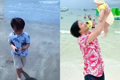 Cả nhà Quý Bình bất ngờ khi con trai đến thăm nơi th:/ủy t/áng của bố