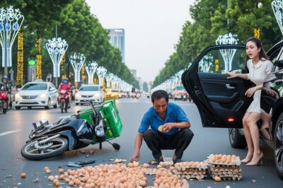 Người giao trứng ngh/èo bị ng/ã giữa đường nhưng không ai giúp đỡ