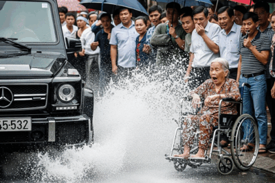 Trời mưa, bà cụ ngồi xe lăn bị chiếc G63 tạt nước, 2 phút sau b/i kị/ch xảy ra với tài xế