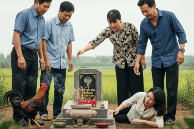 Tiếng gáy sắc lạnh, kéo dài, như thể vọng từ xa mà lại gần, khiến ai nấy đều r/ợn ng/ười