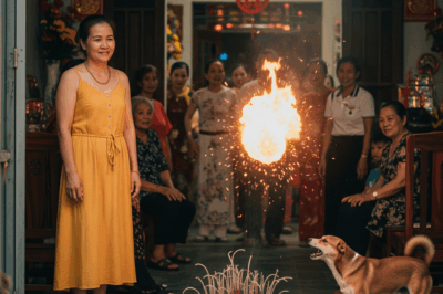 Hôm ấy là một ngày nắng đẹp, không khí trong làng rộn ràng bởi lễ cưới của cô cháu gái út, Minh Thư. Bà Lan, người bà hiền hậu, đứng trước sân nhà, tiễn cháu gái về nhà chồng với lòng đầy lưu luyến. Minh Thư mặc áo dài đỏ thắm, nụ cười rạng rỡ bên chú rể, khiến ai nấy đều xúc động. Cả nhà quây quần, tiếng cười nói vang lên, nhưng trong lòng bà Lan có chút gì đó bất an, như thể một linh cảm mơ hồ.  Khi đoàn đưa dâu vừa rời khỏi cổng, một sự việc kỳ lạ xảy ra. Bát hương trên bàn thờ tổ tiên, vốn luôn được bà Lan chăm chút cẩn thận, bỗng nhiên bốc cháy. Ngọn lửa không lớn, nhưng khói nghi ngút, tỏa ra mùi hương kỳ lạ, không giống mùi nhang quen thuộc. Cả nhà hoảng loạn, xôn xao chạy tới. Chú chó Vàng, người bạn thân thiết của gia đình, vốn luôn hiền lành, đột nhiên sủa inh ỏi, đôi mắt long sòng sọc nhìn chằm chằm vào bát hương, như thể đang cố cảnh báo điều gì.  Bà Lan vội vàng dập lửa, nhưng trong lúc rối bời, bà nhận ra một điều kỳ lạ: tro trong bát hương không chỉ là tro nhang như mọi khi. Xen lẫn trong đó là một mảnh giấy nhỏ, cháy xém một góc nhưng vẫn còn đọc được. Bà run run nhặt lên, đôi mắt già nua nheo lại khi đọc những dòng chữ nguệch ngoạc: “Đừng để Thư đi. Bí mật nằm dưới cây đa đầu làng.”  Cả nhà sững sờ. Ai đã đặt mảnh giấy này vào bát hương? Và tại sao chú chó Vàng lại phản ứng dữ dội như vậy? Ông Tâm, người anh cả trong nhà, lập tức bảo mọi người giữ bình tĩnh. Ông quyết định chạy ra cây đa đầu làng, nơi từ lâu đã gắn liền với những câu chuyện kỳ bí của làng. Dưới gốc cây, ông đào lên một chiếc hộp gỗ cũ kỹ, bên trong là một lá thư đã ngả vàng.  Lá thư kể về một bí mật động trời: nhiều năm trước, cha của Minh Thư, người đã mất từ khi cô còn nhỏ, không chết vì tai nạn như mọi người vẫn nghĩ. Ông đã phát hiện ra một âm mưu của gia đình nhà chồng Minh Thư, liên quan đến một món nợ khổng lồ và một bí mật đen tối về đất đai trong làng. Để bịt miệng, ông đã bị hại. Lá thư được viết bởi một người bạn cũ của cha Minh Thư, người đã cố cảnh báo gia đình nhưng không kịp. Ông ta giấu lá thư dưới cây đa, hy vọng một ngày nào đó sự thật sẽ được phơi bày.  Bà Lan bàng hoàng. Hóa ra, ngọn lửa trên bát hương không phải ngẫu nhiên. Chú chó Vàng, vốn luôn quấn quýt với cha Minh Thư khi ông còn sống, dường như đã linh cảm được điều gì đó. Có lẽ, chính linh hồn người cha đã dùng cách này để cảnh báo gia đình, ngăn cản cuộc hôn nhân nguy hiểm của con gái.  Không chần chừ, bà Lan gọi điện cho Minh Thư, yêu cầu cô quay về ngay lập tức. Đám cưới bị hủy bỏ, và sự thật về gia đình nhà chồng dần được phơi bày. Hóa ra, họ đã lên kế hoạch lợi dụng Minh Thư để chiếm đoạt mảnh đất cuối cùng của gia đình bà Lan, nơi ẩn chứa một bí mật về kho báu từ thời xa xưa.  Cả làng xôn xao trước sự việc. Chú chó Vàng, từ một con vật thân thiết, trở thành biểu tượng của sự trung thành và linh thiêng trong mắt mọi người. Còn bà Lan, từ một người bà hiền lành, giờ đây trở thành người hùng, bảo vệ cháu gái khỏi một âm mưu đen tối, nhờ ngọn lửa kỳ lạ và tiếng sủa inh ỏi của Vàng.