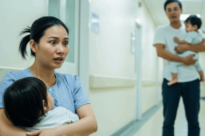 Vừa ngồi ôm con ngủ gục trên vai, vừa nhắn cho chồng thêm một tin nữa: “Em đang ở bệnh viện, con sốt cao lắm, nếu anh rảnh, tới với mẹ con em chút”.