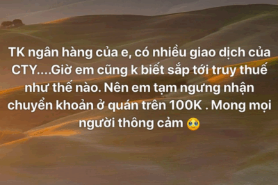 Cơ quan thuế vào cuộc: Biển “chỉ nhận tiền mặt” có thể là ‘đèn đỏ’ cho gian lận thuế
