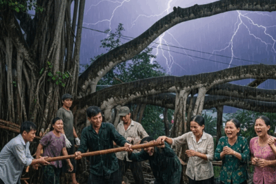 Tối đó, cả làng đột ngột mất điện không ai liên lạc được với ai, sấm chớp n;;ổ liên hồi, dù không mưa