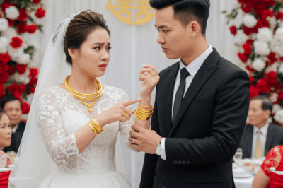 Đám cưới, mẹ chồng trao kiềng vàng, lắc vàng 2 cây, nhưng nhìn chữ khắc trên đó tôi lập tức h/ủy h/ôn