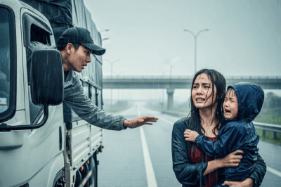 Th/ương 2 mẹ con ướt mưa trên đường cao tốc, anh tài xế cho đi nhờ, 20 phút sau xảy ra điều ki/nh ho/àng