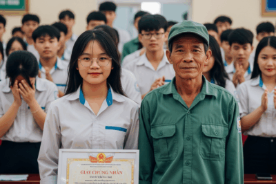 Cô gái bị cả trường kh//inh thư//ờng vì có bố làm lao công, khi công bố điểm thi tốt nghiệp, ai nấy đều…