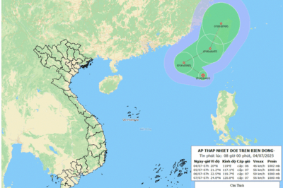 Áp thấp nhiệt đới mạnh thêm trong 1-2 ngày tới, những địa phương sau khẩn trương ứng phó